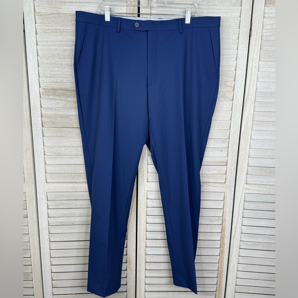 GROOMS CLUB (MARC ENZO) Men's Premier Flex Suit/Dress Pants Blue-40/32